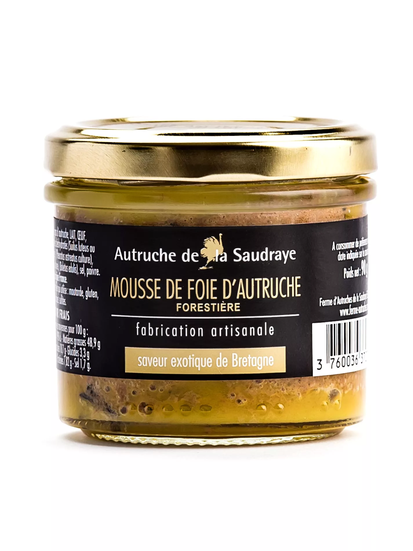 Mousse de foie d'autruche Forestière - 90g